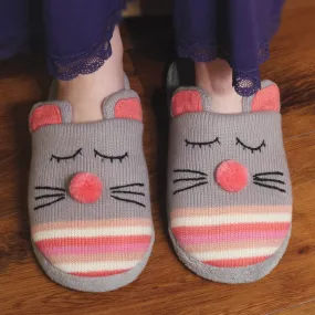 Animal Knitted Slipper Mouse