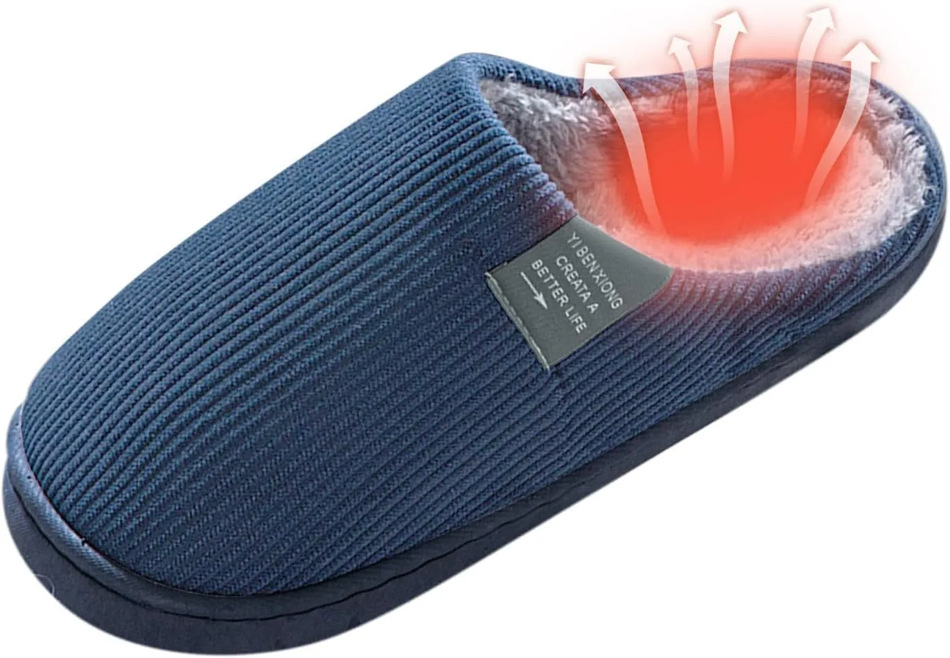 Arch Support Slippers Women Orthotic Fuzzy Platform House Slippers for Wome Men Memory Foam Outdoor Indoor Shoes