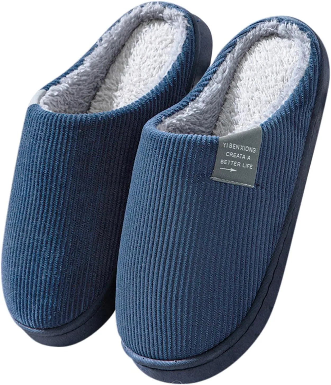 Arch Support Slippers Women Orthotic Fuzzy Platform House Slippers for Wome Men Memory Foam Outdoor Indoor Shoes