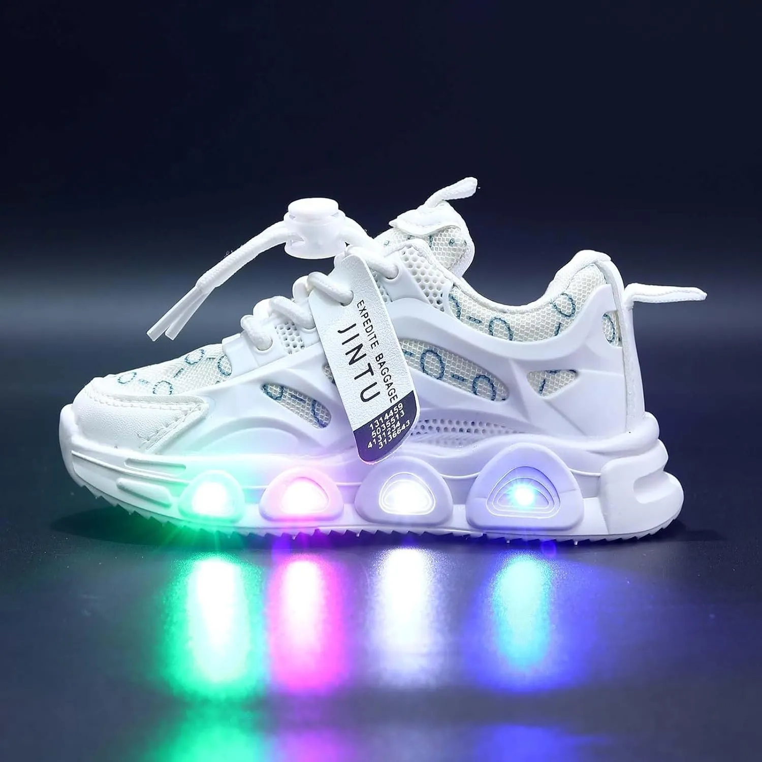 Cathalem Kids Baby Girls Shoes Sneakers LED Light Up Luminous Bowknot Sneakers Winter Warm Sneakers for Toddler 1-6Years
