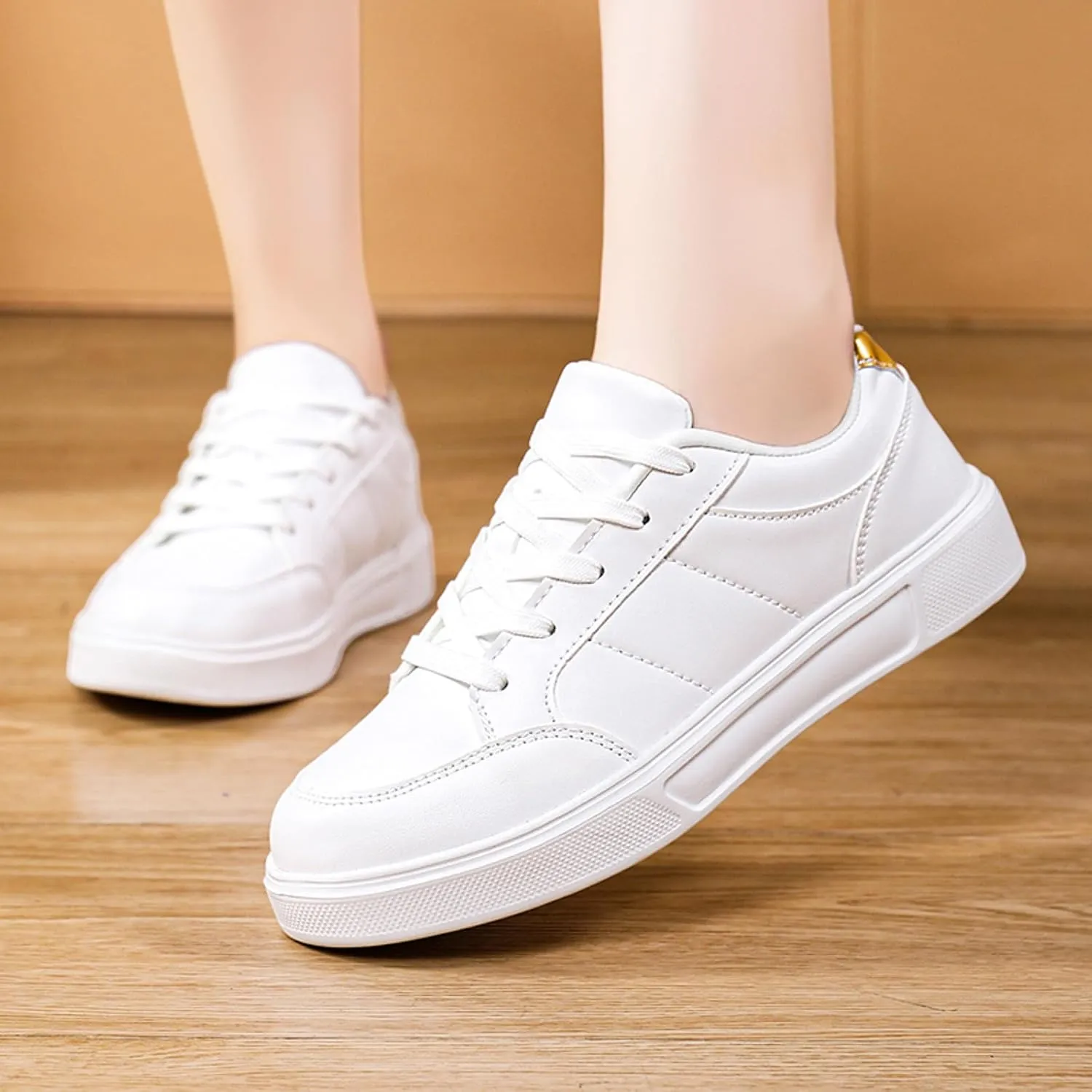 Classic Athletic Skateboard Sneakers for Women Breathable Mesh Shoes for Gym Workout Sports Grounded Footwear