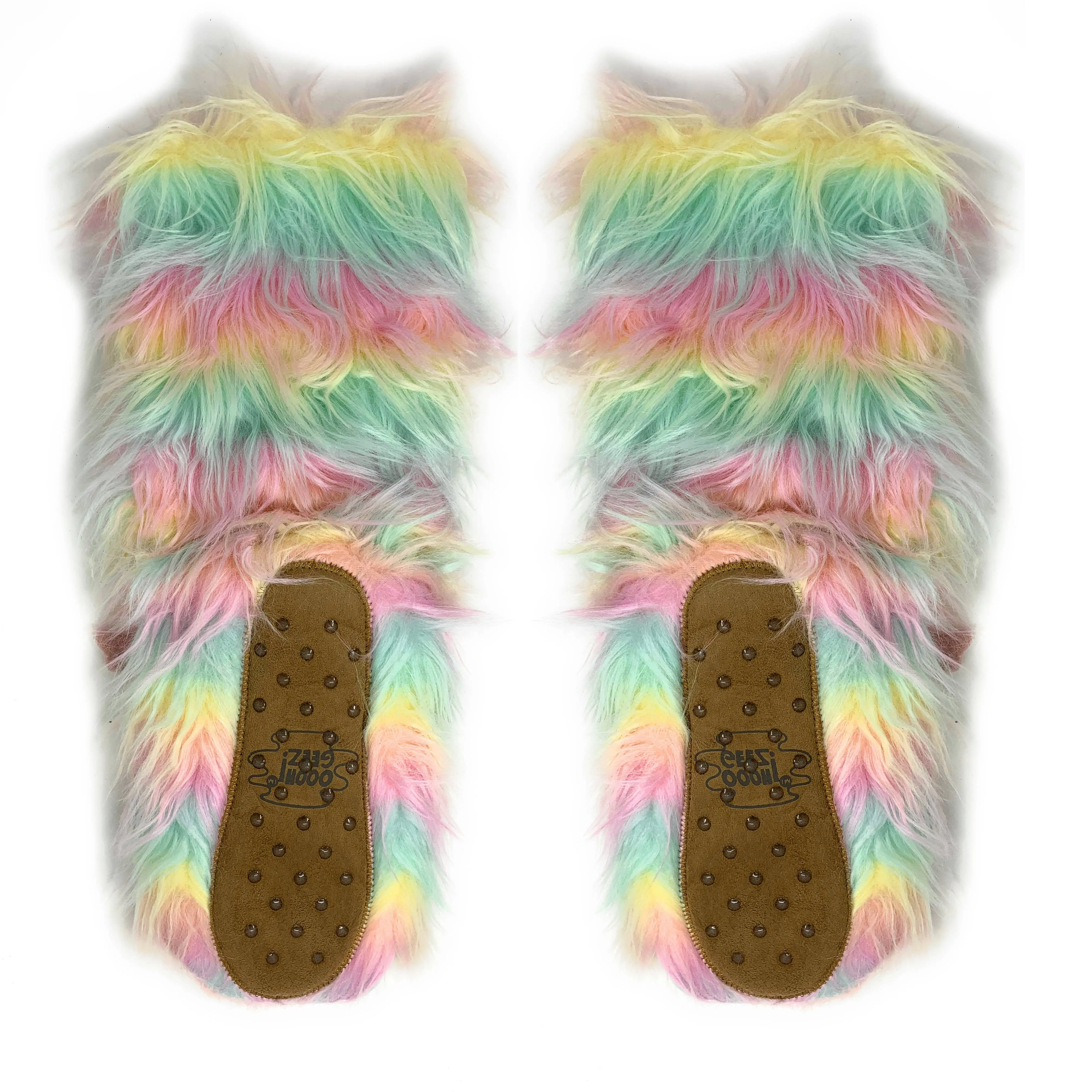 Funky Unicorn | Women's Animal Fluffy House Sherpa Slippers