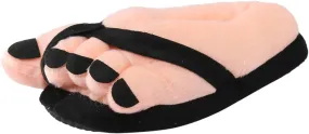 Funny Couples Plush Slipper Novelty Gag Gift, Indoor Flat Winter Furry Slippers for Women Men Shoes Anti Slip Soft Cute House Slippers