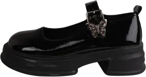 Girls Dress Shoes Chunky Loafers for Girl Platform Mary Jane School Uniform Shoes Round Toe Slip On Kids Dress up Shoes