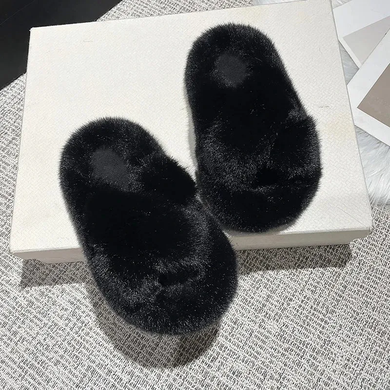 Girl's Furry Slippers