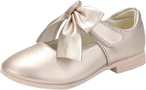 Girls Mary Jane Dress Shoes Bows Flower Girl Wedding Church Shoes Low Heels Toddler Little Kids Mary Janes for Girls
