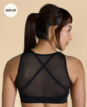 High Impact & Full Coverage Mesh Sports Bra