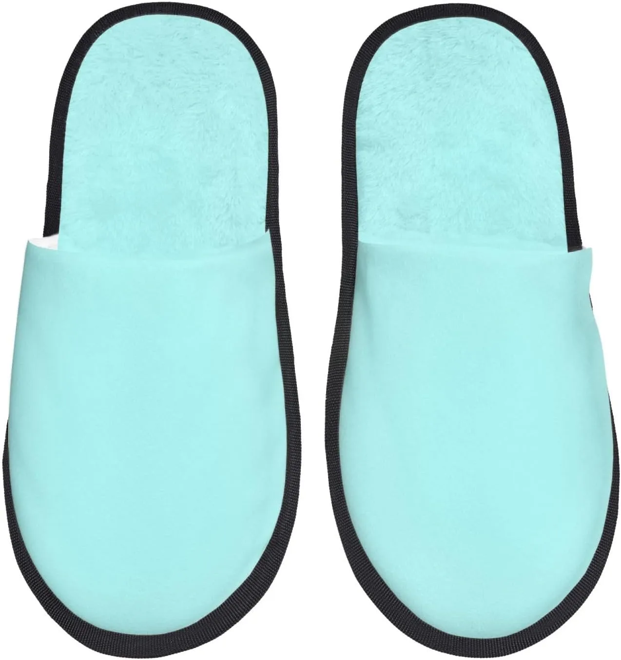 House Slippers for Womens Men - light-aqua Soft House Shoes Fuzzy Slippers, Lightweight Slip-On Cozy House Slippers for Womens Indoor Outdoor