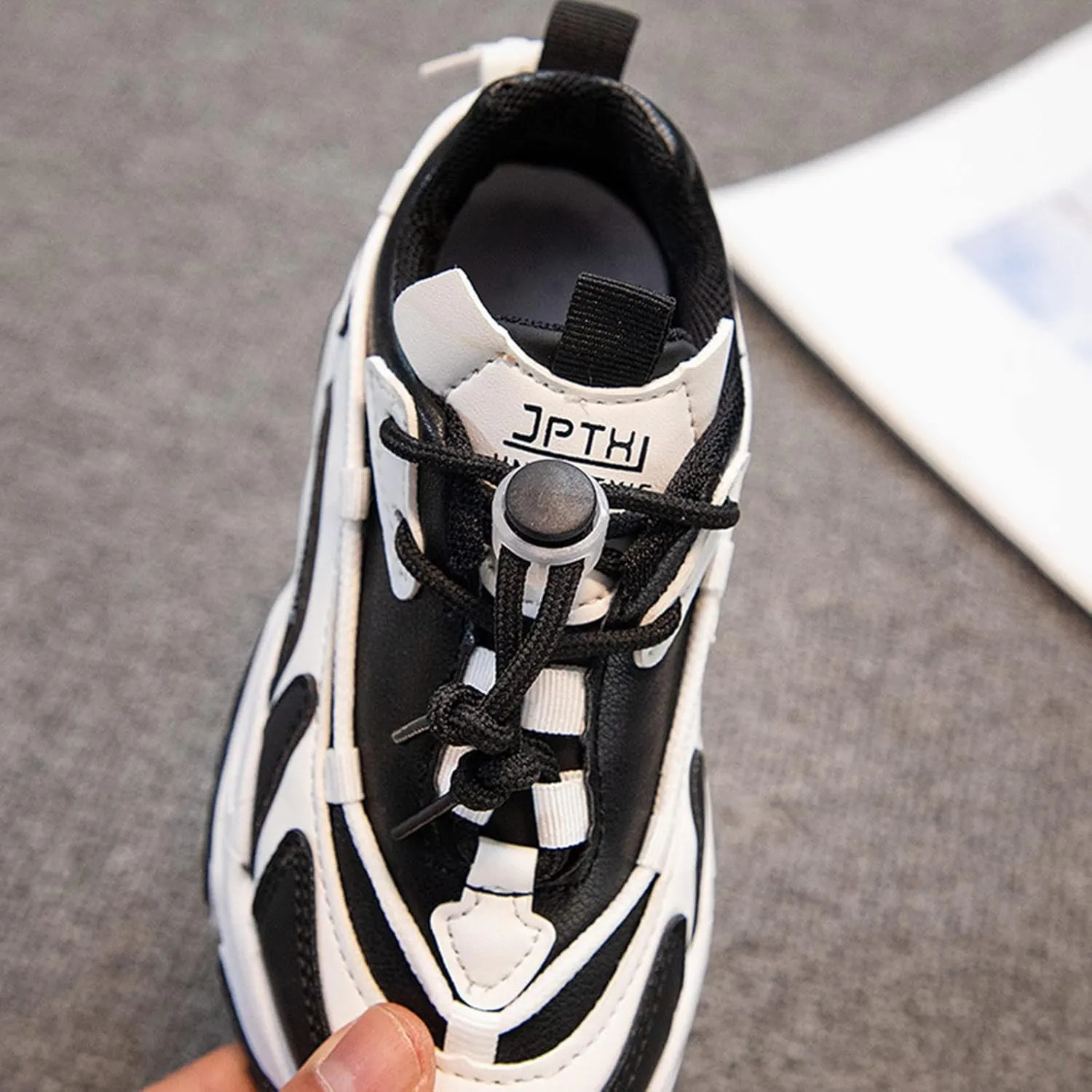 Kids Sneakers Boys Girls Lace-up Tennis Shoes Lightweight Breathable Walking Casual Sport Shoes for Size 4 Toddler Shoes