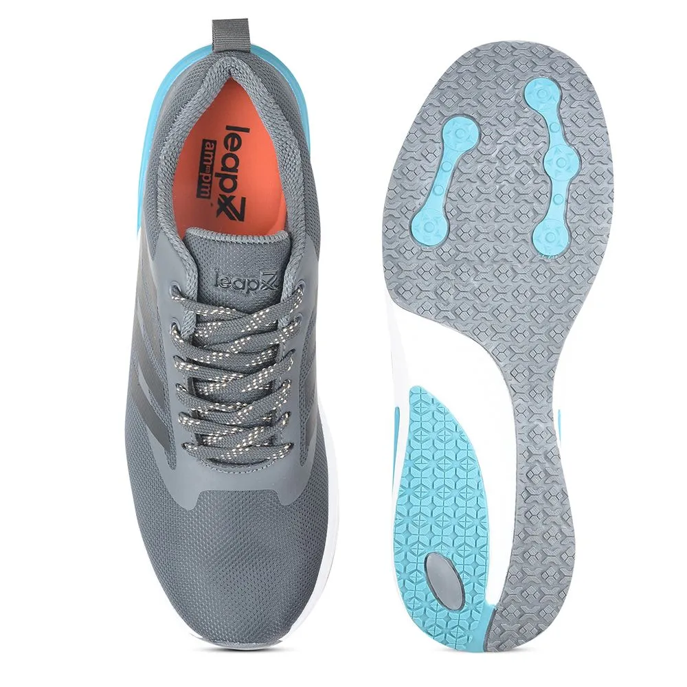 Leap7x by Liberty Men CAPSICO-1 D.Grey Sports Non Lacing Shoes