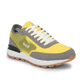 Leap7x Sports Lacing Running Shoes For Men (Yellow) XL-TG-03 By Liberty