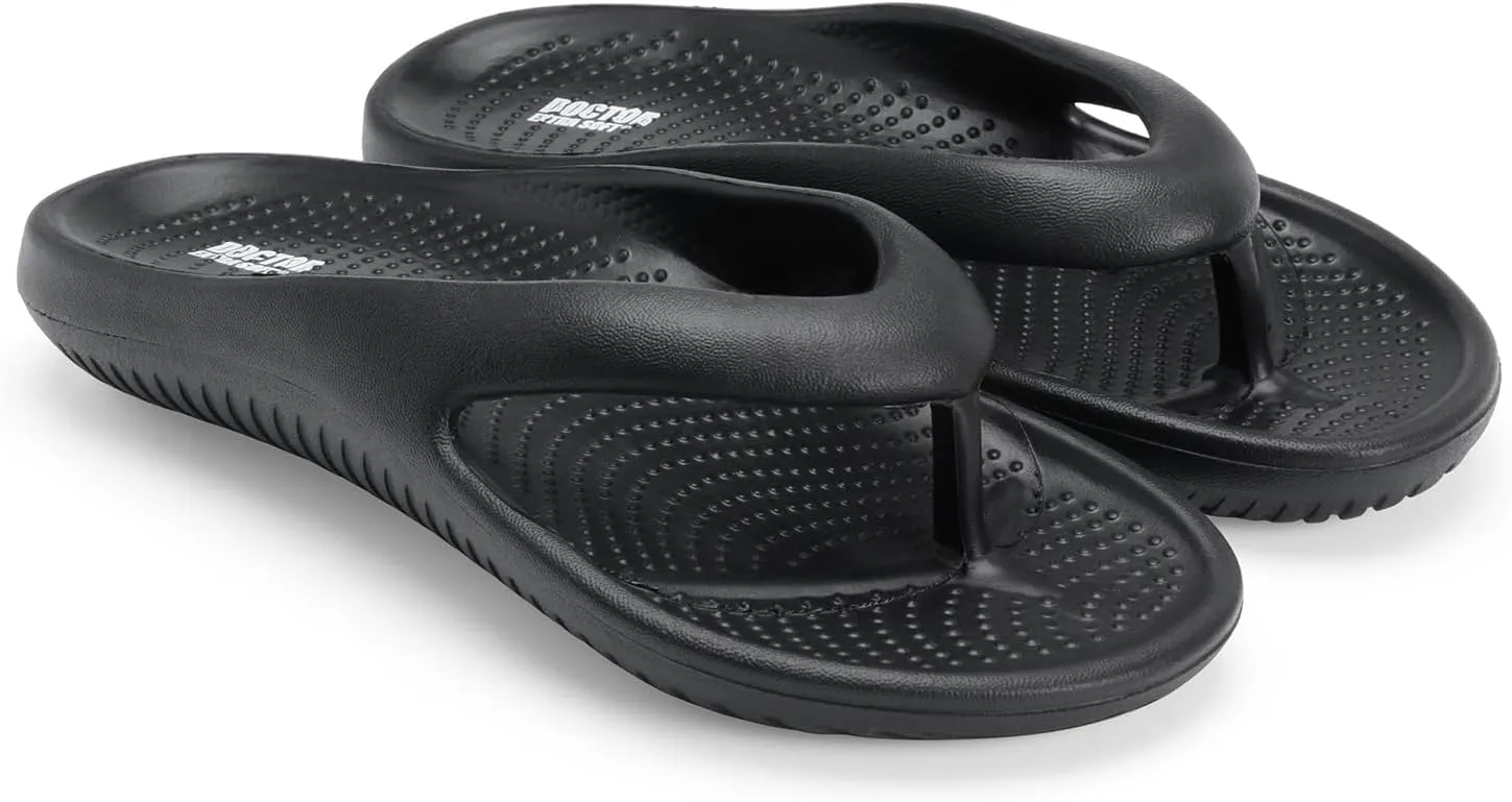 Men's Classic Casual Thong Slippers with Cushion FootBed for Adult |Comfortable & LightWeight | Stylish & Anti-Skid |Waterproof & Everyday Indoor Outdoor Flip Flops Gents/Boys D-506