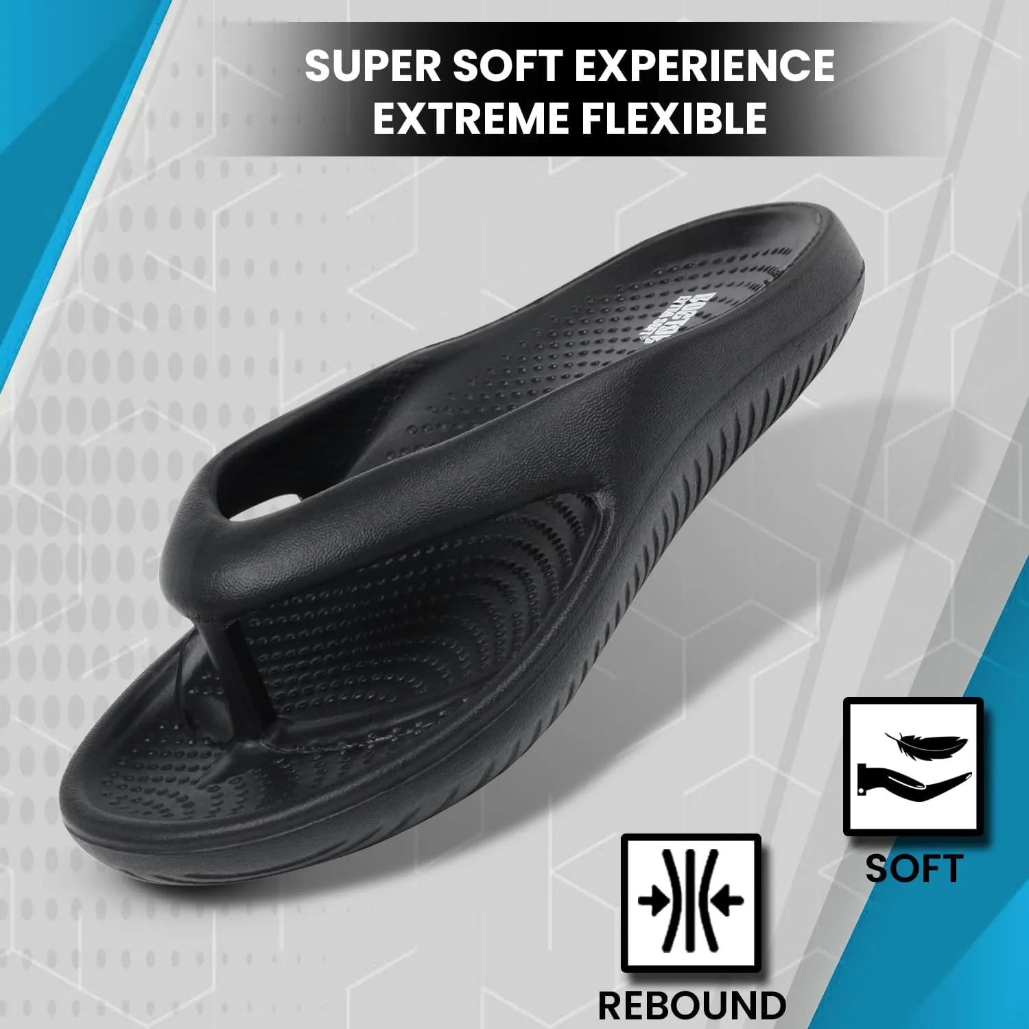 Men's Classic Casual Thong Slippers with Cushion FootBed for Adult |Comfortable & LightWeight | Stylish & Anti-Skid |Waterproof & Everyday Indoor Outdoor Flip Flops Gents/Boys D-506