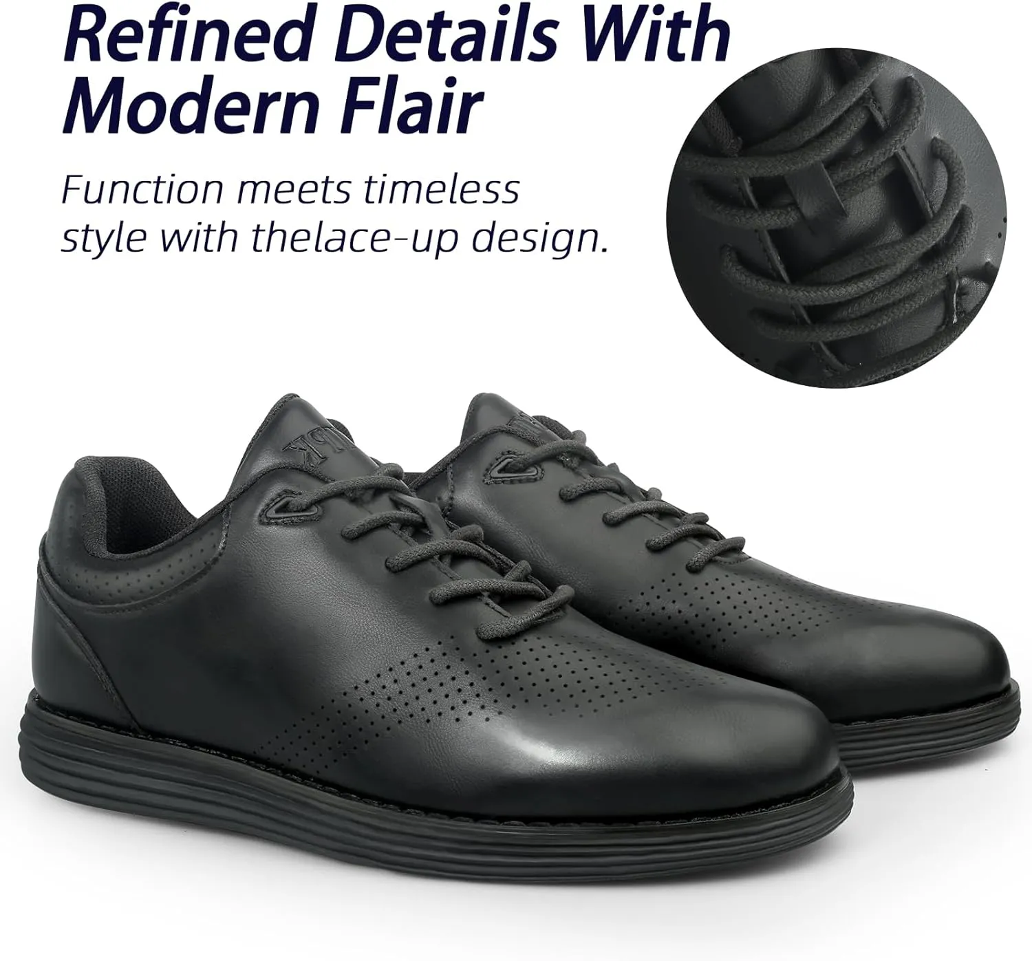 Men's Dress Oxford Shoes Formal Business Lace Up Walking Work Wedding Business Oxford Shoes
