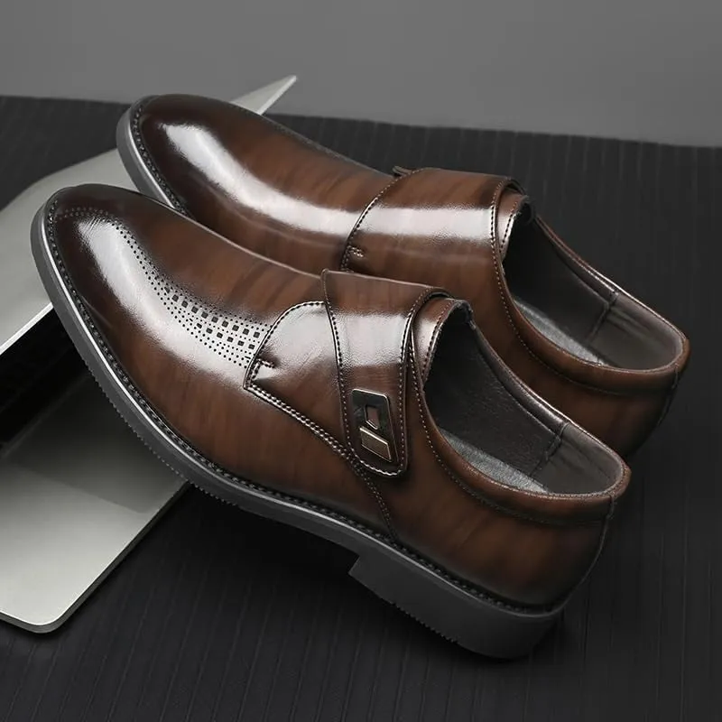 Men's Dress Shoes Business Casual Patent Leather Loafers Mens Fashion Formal Business Oxford Shoes