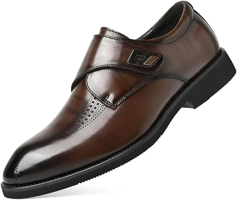 Men's Dress Shoes Business Casual Patent Leather Loafers Mens Fashion Formal Business Oxford Shoes
