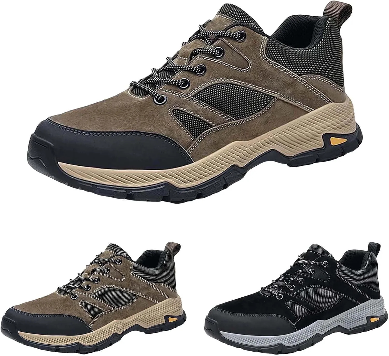Mens Fashion Hiking Sneakers Orthopedic Walking Shoes 2025 Casual Summer Lace-up Breathable Closed Toe Athletic Outdoor Comfortable Non Slip Sport Shoe