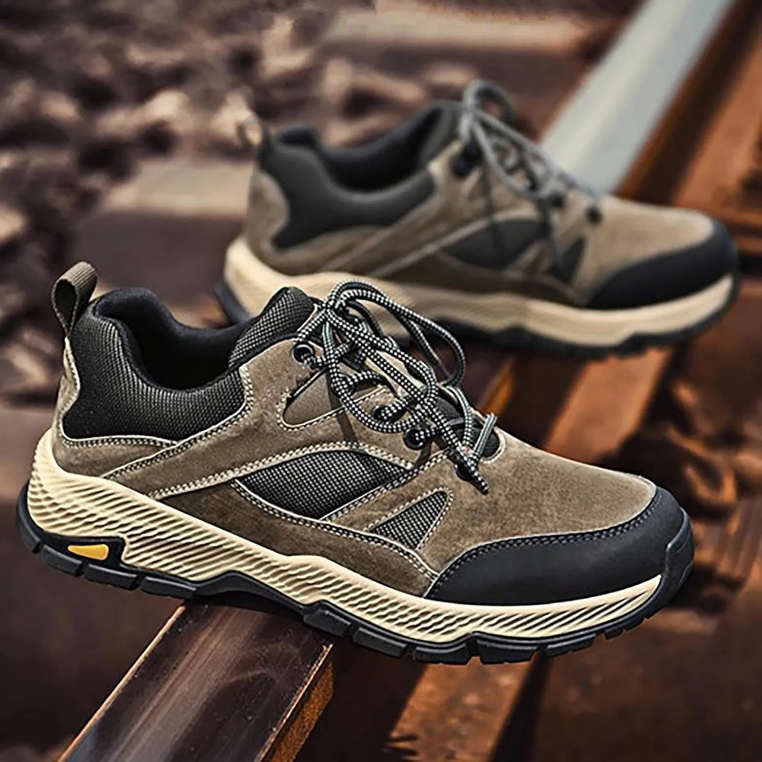 Mens Fashion Hiking Sneakers Orthopedic Walking Shoes 2025 Casual Summer Lace-up Breathable Closed Toe Athletic Outdoor Comfortable Non Slip Sport Shoe