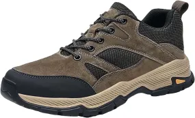 Mens Fashion Hiking Sneakers Orthopedic Walking Shoes 2025 Casual Summer Lace-up Breathable Closed Toe Athletic Outdoor Comfortable Non Slip Sport Shoe
