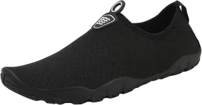Mens Water Shoes Wide Width Non Slip Athletic Footwear Wide Toe Water Shoes Barefoot