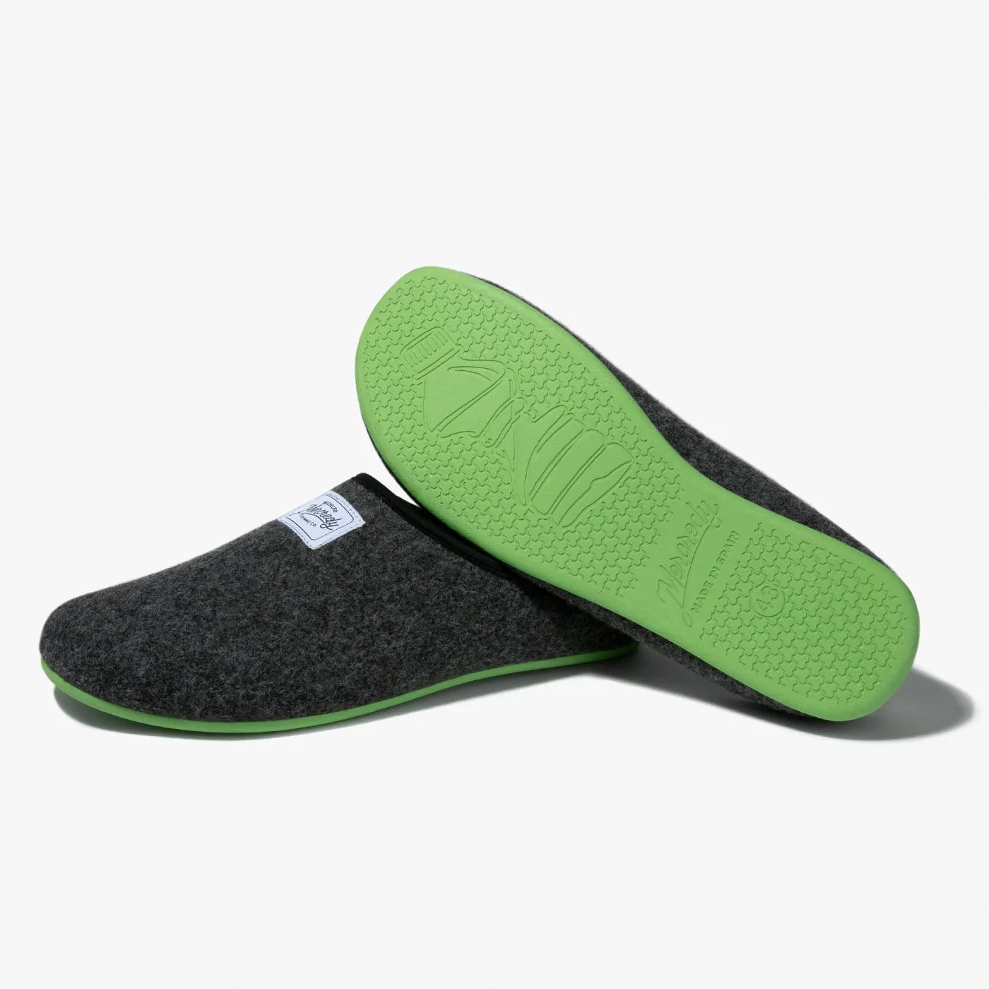 Mercredy Men's Slippers, Grey & Greeen
