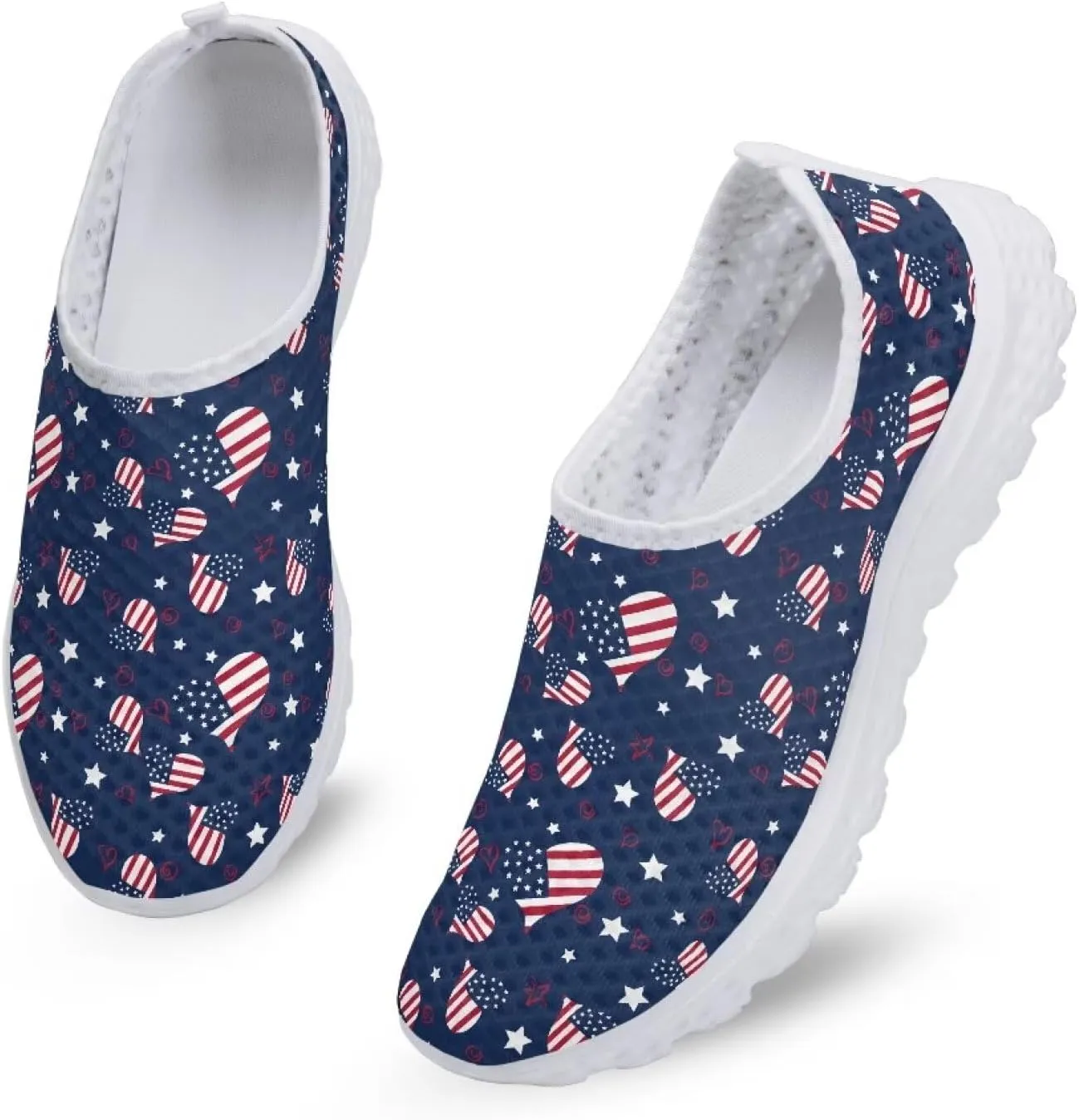 Mesh Sneaker Women Men Walking Shoes Slip On Non Slip US 5-12 Sports Activewear