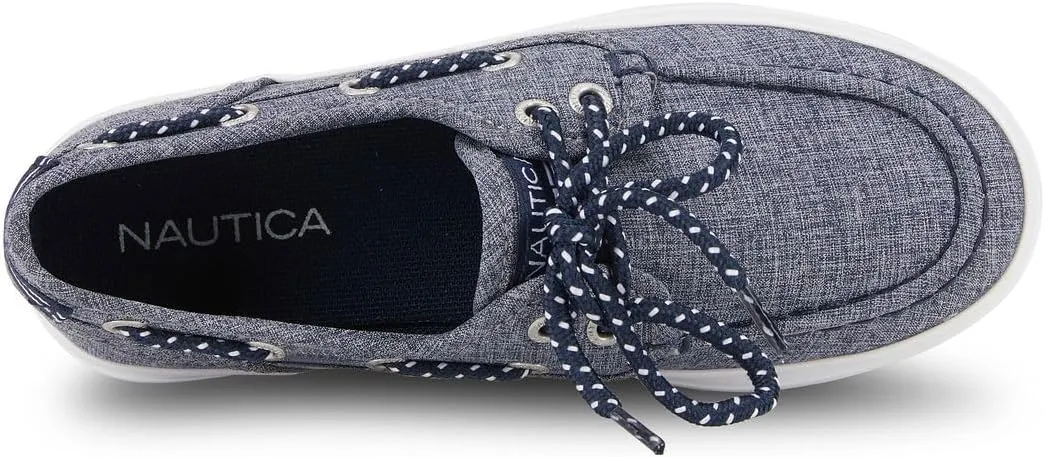 Nautica Kid's Spinnaker Youth Boat Shoe Casual Loafer 2 Eye Lace (Little Kid/Big Kid)