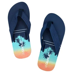 Qwave Youth Palm Tree Flip-Flop - Waterproof, Comfortable and Stylish for Kids
