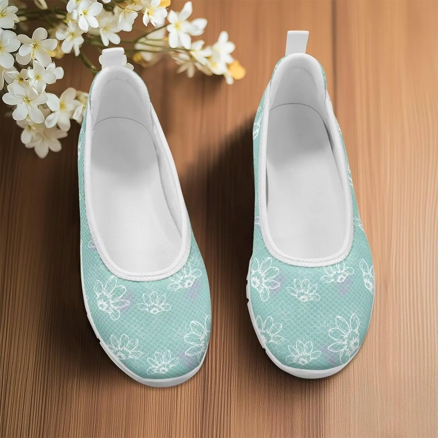 Slip On Casual Shoes Comfortable Lightweight Art Travel Shoes Ladies Flat Stylish Loafers SizeUS 6-11