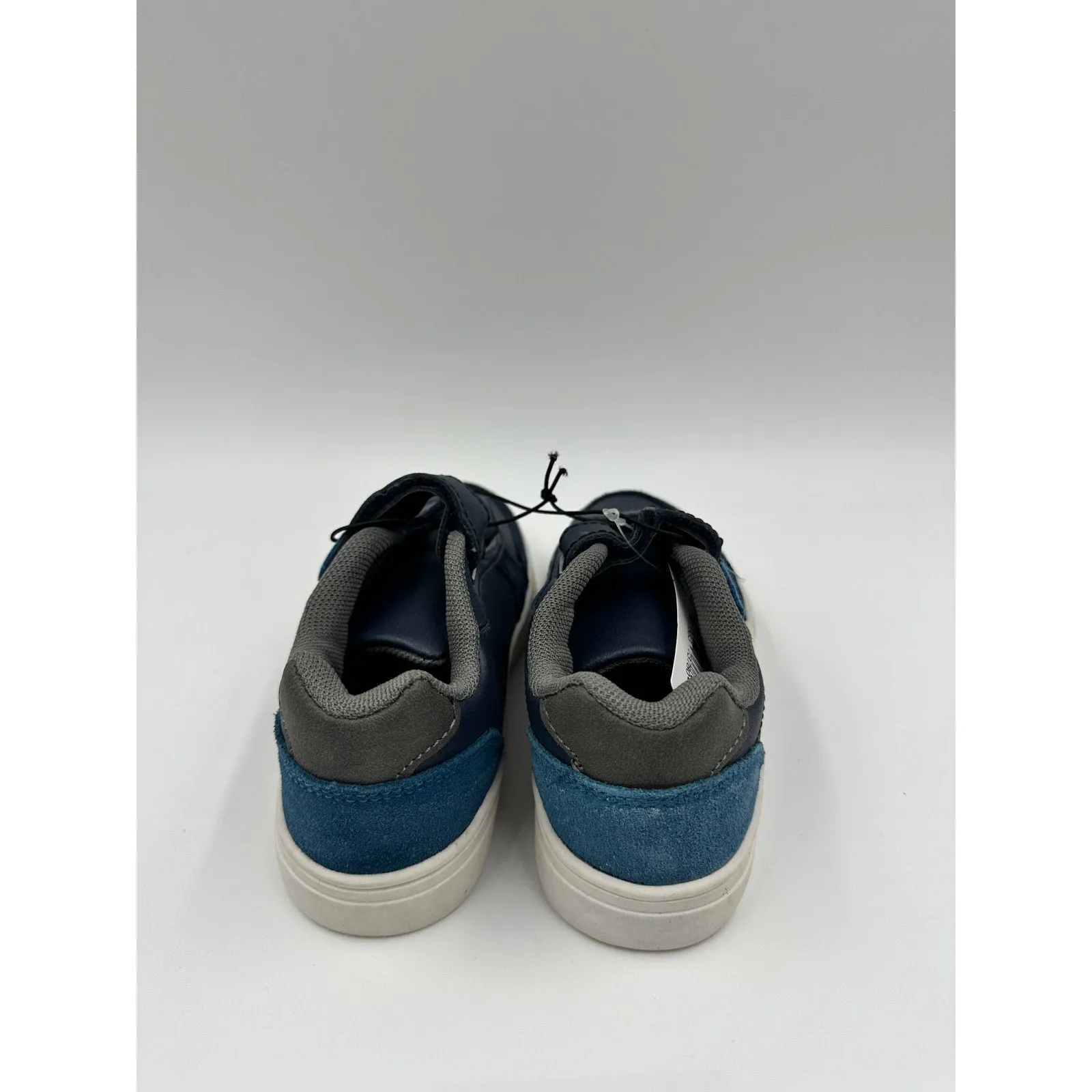 Small Kid/Toddler Size 11, Blue Fashion Sneaker, with Straps, and Suede Details