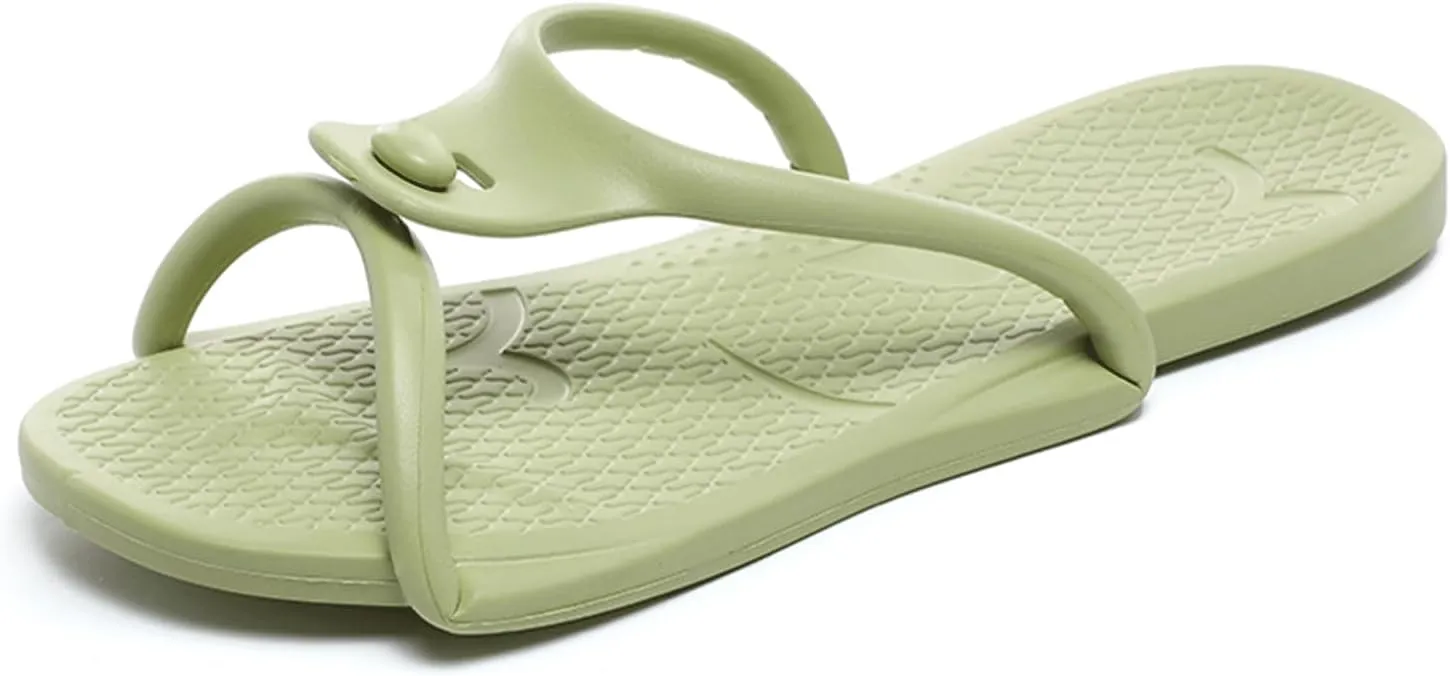 Travel Slippers Shower Shoes For Men Women - Foldable Flip-Flop Sandals Non-Slip Quick-Dry, Portable House Shoes For Bathroom Gym Spa Pool Beach