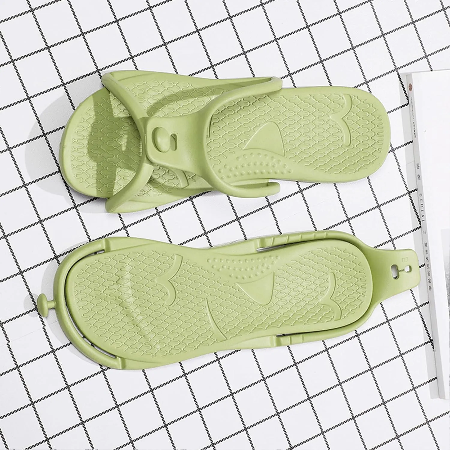 Travel Slippers Shower Shoes For Men Women - Foldable Flip-Flop Sandals Non-Slip Quick-Dry, Portable House Shoes For Bathroom Gym Spa Pool Beach
