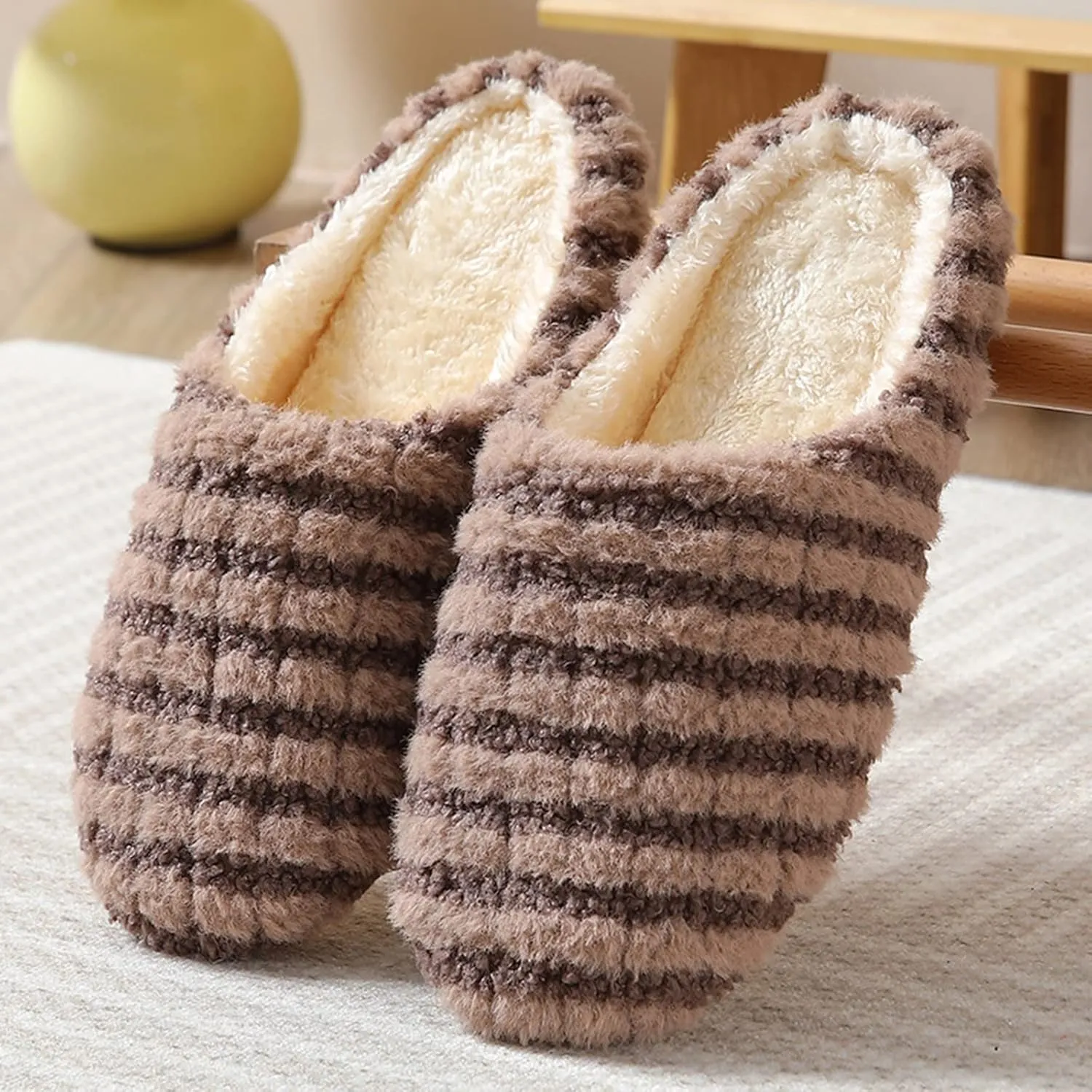 Wedge Winter Slippers For Women Indoor Christmas Slippers For Women Size 11 Fuzzy Plush Soft Cozy Closed Toe Shoes