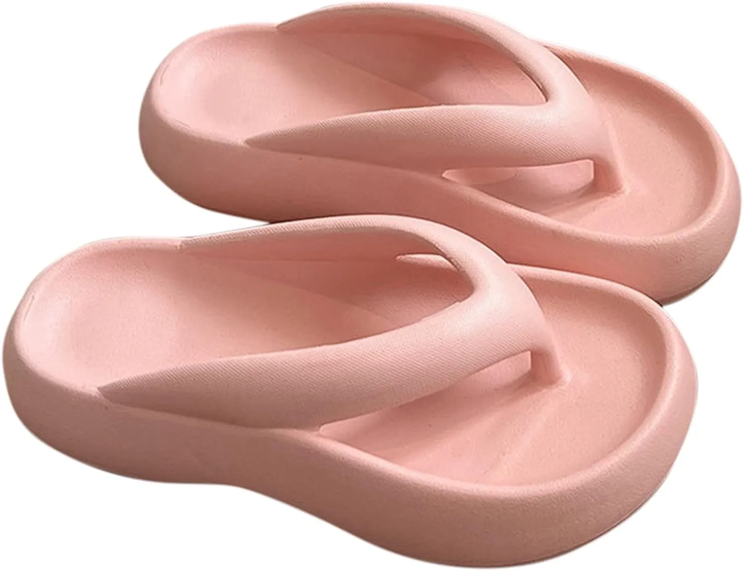 Women's Flat Slippers Indoor Home Beach Non Slip Sandal Slim Sandals Lightweight Pillow Slippers for Women
