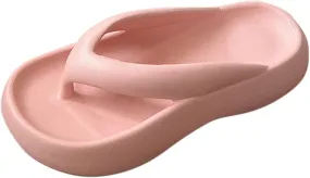 Women's Flat Slippers Indoor Home Beach Non Slip Sandal Slim Sandals Lightweight Pillow Slippers for Women