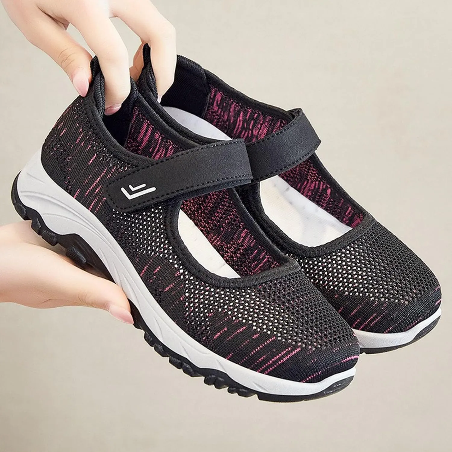 Womens Walking Shoes - Slip On Tennis Running Shoes Lightweight Work Sneakers for Indoor Outdoor Gym Women Walking Shoes with Arch Support, Orthotic Platform Sneakers Plantar Fasciitis Shoes Wide
